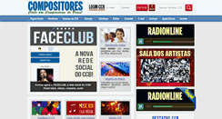 Desktop Screenshot of clubedoscompositores.com.br